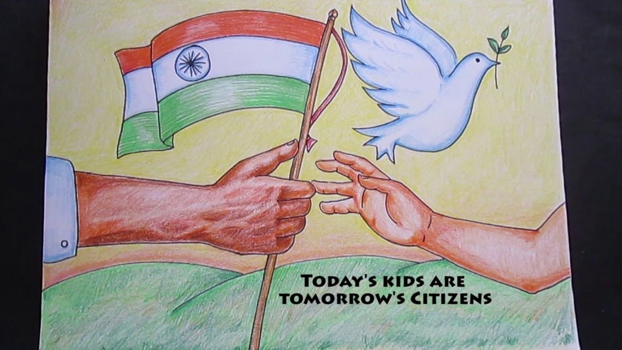 republic day drawing