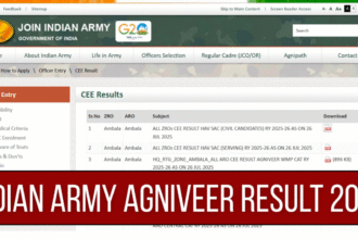 Indian Army Agniveer Result 2025
