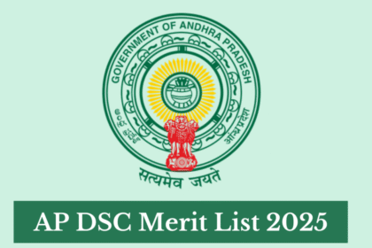 AP DSC Merit List 2025