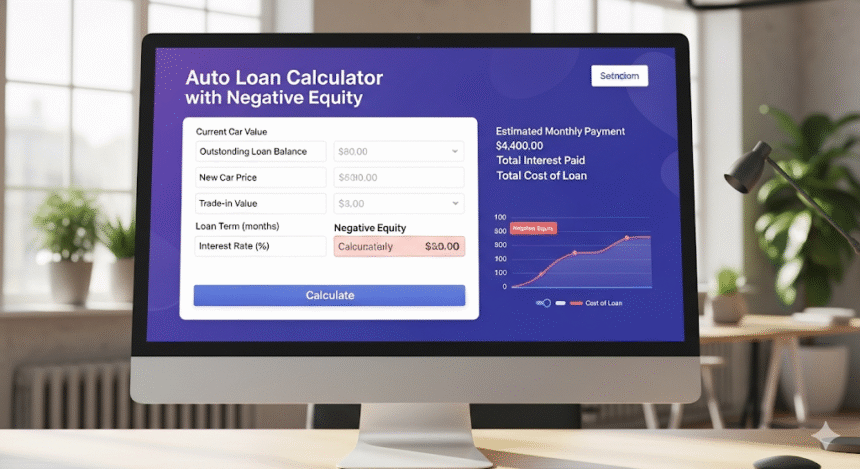 Auto Loan Calculator with Negative Equity