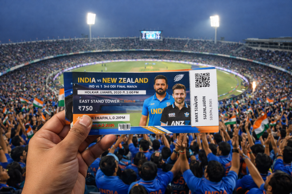 IND vs NZ ODI ticket prices for students and specially abled fans